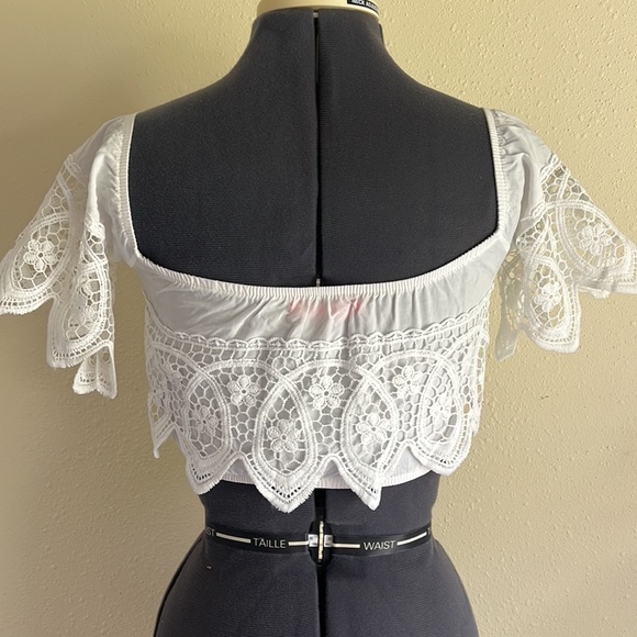 Crochet Tube Top White - Picture 2 of 6